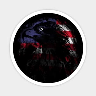 American Eagle Flag - USA Patriotism Bird Magnet